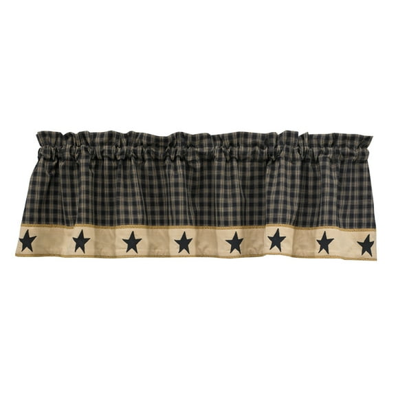 Park Designs Sturbridge Star Lined Valance 60” x 14”