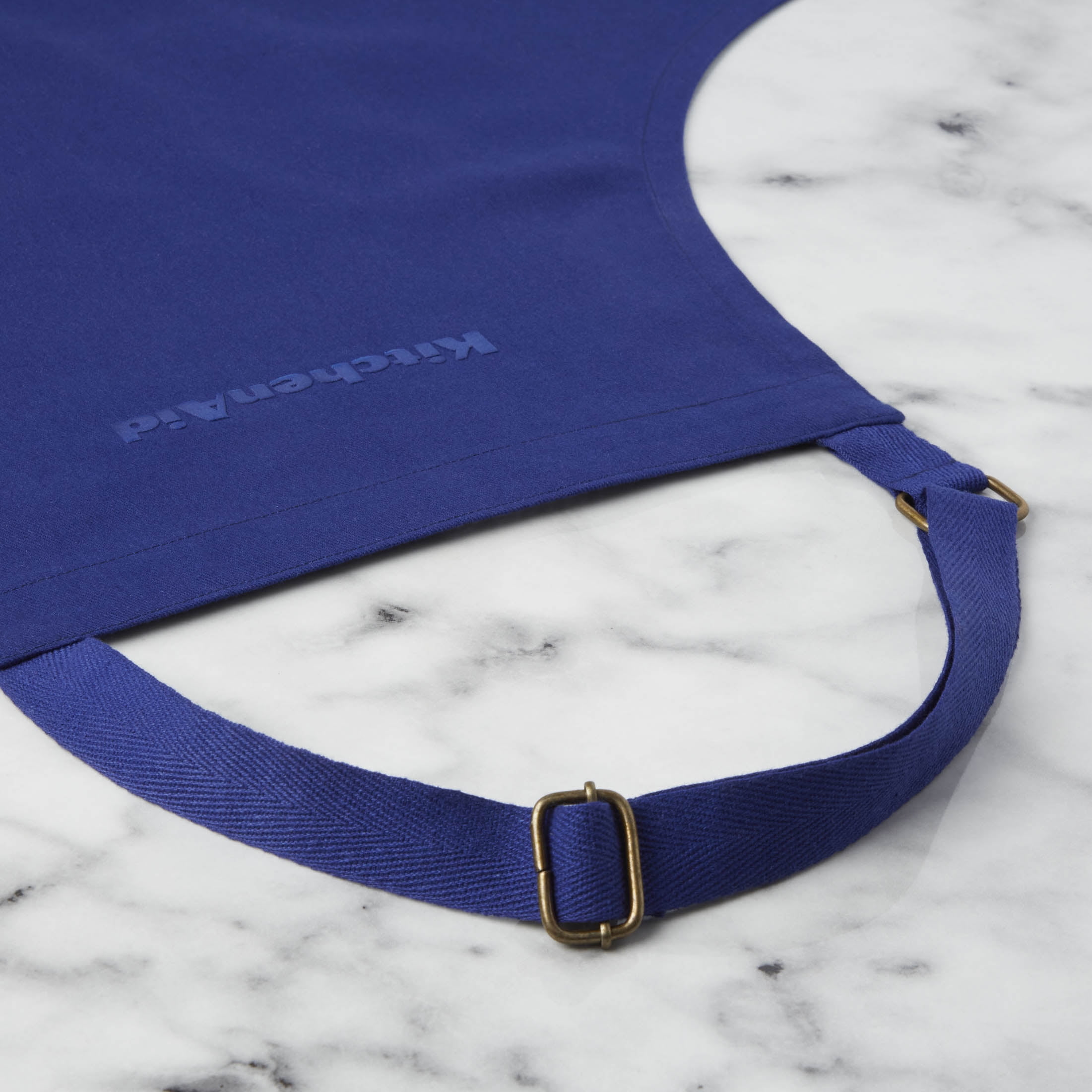 KitchenAid Solid Apron Single Pack, Cobalt Blue, 32"x28"