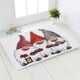 thumbnail image 5 of Alfombra de terciopelo de cristal antideslizante para pasillo de dormitorio con diseño de muñeco de nieve y Papá Noel, 5 of 6