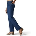 thumbnail image 3 of Womens Stretch Relaxed Fit Straight Leg Jean (Petite) in Meridian, 3 of 4
