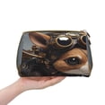 thumbnail image 4 of Xecao Steampunk Squirrel Pilot Print Fashion Makeup PVC Bag Large Capacity Travel Cosmetic Bag for Women Organizer Toiletry Clutch, 4 of 8