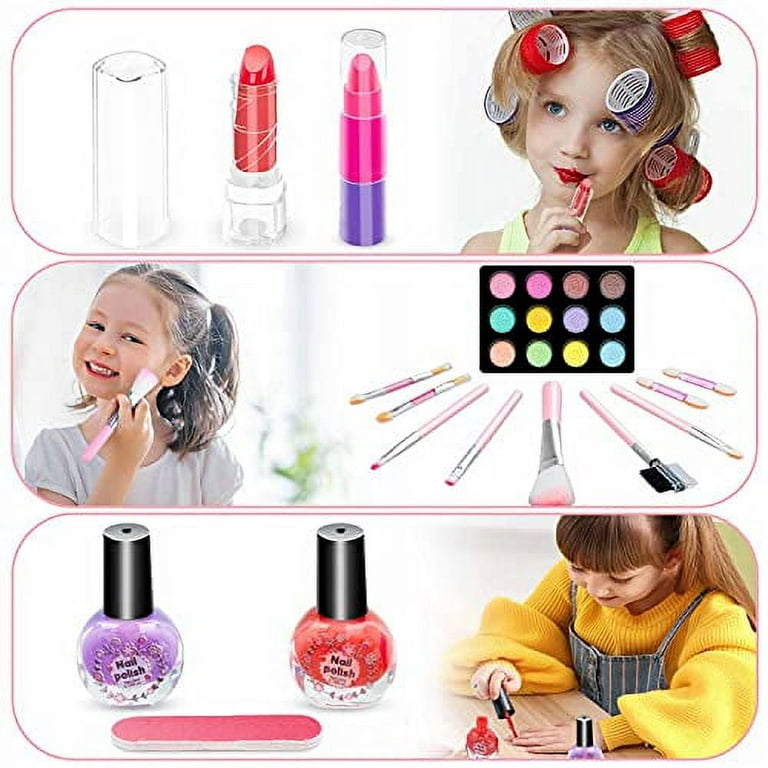 TOYLI Mermaid Makeup Kit for Kids, 13-Piece Kids Make Up Kit for Girls, All  Skin Tones, Kid-Friendly, Eyeshadow, Lip Gloss, Pretend, Gift, make up