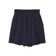 thumbnail image 4 of Yanyanz Womens Pants Dressy Casual, Shorts for Women, Womens Casual Comfy Pockets Wide Leg Cotton Shorts for Women Trendy Beach Pants Vacation Outfits, Wide Leg&nbsp;Pants&nbsp;Women Navy L, 4 of 4