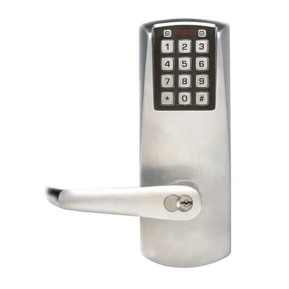 Simplex Electronic Lock,Satin Chrome,12 Button E2031XSLL62641