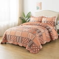 thumbnail image 2 of Honeilife Juego De Ropa De Cama King – 3 Piezas, Juegos De Edredón Vintage, Colchas De Microfibra, Colchas Florales, Funda De Cama Retro Para Todas Las Estaciones, Edredones De Calabaza, 2 of 5