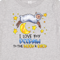 thumbnail image 4 of Inktastic I Love My Peepaw to the Moon and Back Cute Sheep Boys or Girls Baby T-Shirt, 4 of 5