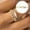 A, variant on Elegant Stackable Gold Plated Rings Set for Women Featuring Sparkling Cubic Zirconia and Tarnish Finish