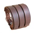 thumbnail image 6 of Jiaroswwei Men Fashion Multilayer Belt Faux Leather Bracelet 3 Buckles Wristband Cuff Bangle, 6 of 7