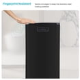 thumbnail image 5 of Home Zone Living 24 Gallon Triple-Compartment Stainless Steel Kitchen Trash Can with Step Pedals and Soft-Close Lids, Black, 5 of 7