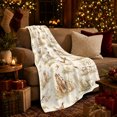 thumbnail image 3 of Vintage Hunting Dogs Pheasants Toile, Cozy Rustic Scene, Warm Flannel Blanket for Cabin and Lodge with Detailed Artwork, Animal Lovers person's Day Gift, Rustic Home Decor, 3 of 9