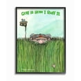 thumbnail image 1 of Stupell Industries Golf Is How I Ruff It Funny Golf Cartoon Sports Design Graphic Art Black Framed Art Print Wall Art, 24x30, by Gary Patterson, 1 of 7
