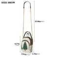 thumbnail image 2 of FORMRS Crossbody Bag for Women Quilted Travel Shoulder Cell Phone Purse with Chain Strap Handbag, Hand Drawn Christmas Stars, 2 of 7