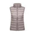 thumbnail image 3 of Sokhug Women's Puffer Vest Winter Warm Lightweight Down Jackets Zip-up Sleeveless Outerwear Khaki, 3 of 3