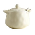 thumbnail image 1 of Qeeadeea/European Style Sugar Bowl With Ceramic Spoon, (400ml/14oz)Sugar Container, Sugar Bowls For Countertop, Salt Container With Spoon-creamy-white-400ml/14oz, 1 of 6