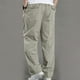 thumbnail image 4 of Pantalones largos, pantalones cargo para hombre, pantalones rectos ajustados de color liso, pantalones deportivos casuales para exteriores, pantalones de algodón para hombre, 4 of 5