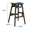 thumbnail image 5 of Coaster Mid-Century Modern Bar Stool, Walnut Finish, 5 of 6