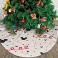 thumbnail image 3 of Falda para árbol de Navidad de Mickey Mouse, suave y divertida, decoración navideña navideña de granja de 48", 3 of 4