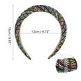thumbnail image 4 of Unique Bargains 1 Pc Classic Foam Raffia Straw Headband for Women for Girls 5.91"x1.18" Black, 4 of 6