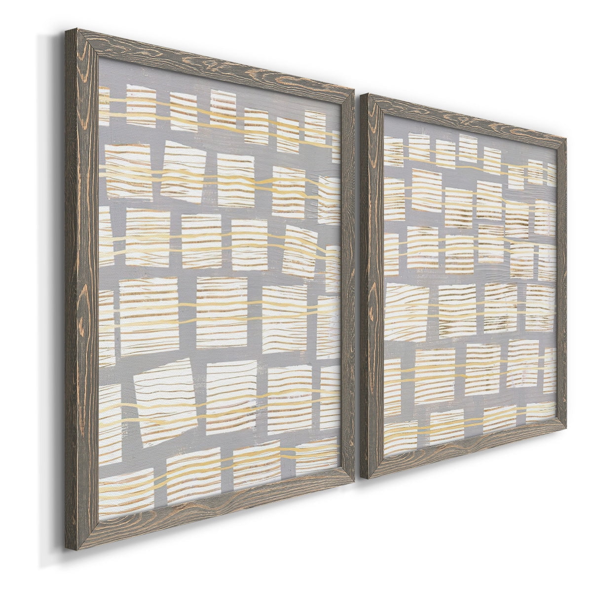 Networks I - Premium Framed Canvas 2 Piece Set - Ready to Hang