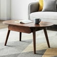 thumbnail image 3 of 100% Natural Wood Table With Drawer Option, Fashionable Coffee For Home, W 120 X D 52 H 46 Cm, Easy Construction Desk Solid Low Feature, Elegant Home Office, Quick Install Study, 3 of 6