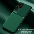 thumbnail image 1 of ELEHOLD for Samsung Galaxy S23 Ultra Slim Case, TPU Bumper + PC Fashion Diagonal Line Skin Touch Luxury Elegant Lightweight Magnetic Shockproof Non-Slip Soft Grip Flexible Ultra-Thin Case,Green, 1 of 5
