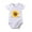 White, variant on LIIPEE Girls Boys Onesie Summer Cartoon Sunflower Printed Round Neck Short Sleeve Bodysuit Toddler Lovely Beach Bodysuit,White,6-12 Months