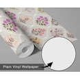 thumbnail image 4 of S4Sassy Peel & Stick Vinyl Wallpaper, Botanical Trellis Wall Paper Contact Paper Waterproof - Gray, 25"X 240", Removable Asian Style Covering For Home Decor In Bedrooms & Living Areas, Cabinets, 4 of 6