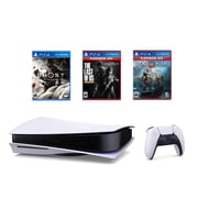Sony PlayStation 5 Must-Play Games Bundle: Disc Version Console with Wireless Controller with The Last of Us Remastered, God of War & Ghost Of Tsushima