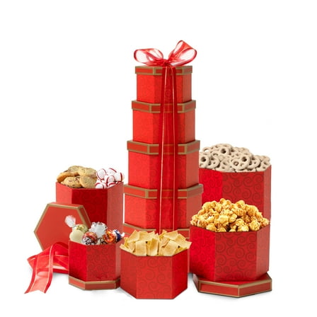 Broadway Basketeers Chocolate and Sweets Holiday Gift Tower