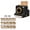 A2-BLACK, variant on Reusable Coffee Art Stencil Maker, 3D Printed Manual Powder Art Camera with 15 Pattern Cards Latte Foam Decorating Tool for Cappuccino, Hot Cocoa, Desserts, Unique Kitchen Gift