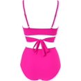 thumbnail image 2 of Traje de baño de cintura alta dividido para mujer, bikini sexy, traje de baño con push-up, conjunto de bikini con vendaje y parte superior de tubo, 2 of 7