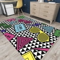 thumbnail image 4 of Dreammotif Colorful Retro Tape Rug, Modern Area Rug, Game Room Decor, Bedroom Decor For Teens, Large Living Room Rug, 4 of 7