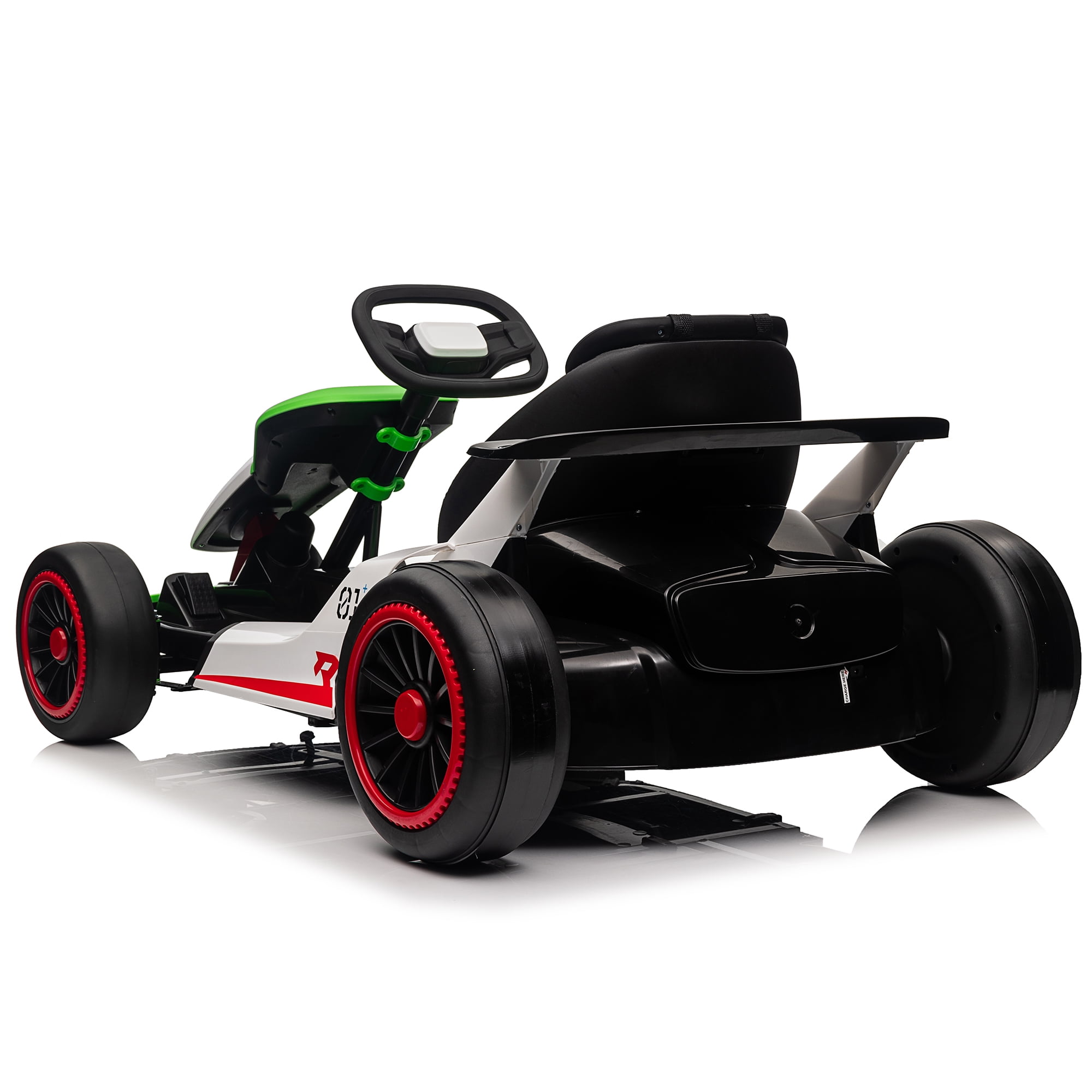 24V Electric Go Kart ride on toys for boys girls Age 6+, Green