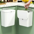 thumbnail image 5 of lanema Kitchen Trash Can 7/9L Wall Mounted Waste Bin Large Capacity Garbage Cans for Bathroom Dustbin Garbage Bin Trash Bin, 5 of 17