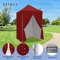 thumbnail image 6 of COOS BAY 5x5 Pop-up Instant Outdoor Canopy with 4 Side Wall Panels, Portable Lightweight Tent with Carry Bag, Burgundy, 6 of 9