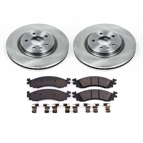 Ultimate Brakes Front Ceramic Brake Pad and Rotor Kit with Hardware WM80193