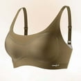 thumbnail image 4 of Womens Bras Push Up Soft Support Cups Adjustable Sports Bra Lift Shape Full Coverage Underwire Cotton Bra Coffee XXXL, 4 of 7