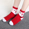 thumbnail image 5 of Fluffy Cozy Plush Soft Slipper Socks for Fall Winter Gifts Warm Sleeping Home 5/6 Pairs, Tan, 6-11, 5 of 5