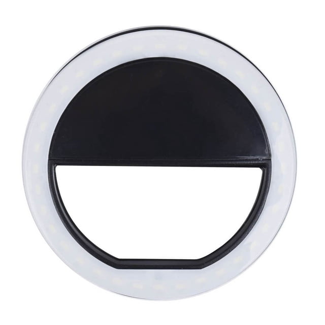 KAKOWELY Selfie Flash LED Selfie Flash LED Phone Camera Photography Ring Light For iPhone Android Phone (Black)3.35"X3.35"X1.26"