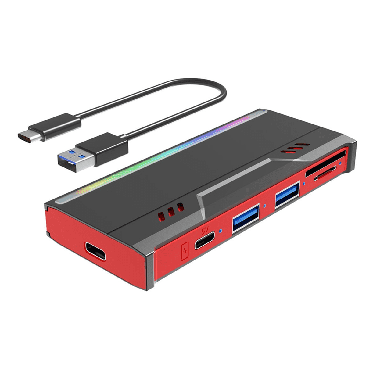 Multifunctional M.2 Hard Drive Enclosure Supports TF/S D Card NVME/NGFF Protocol Solid State Drive Enclosure-B