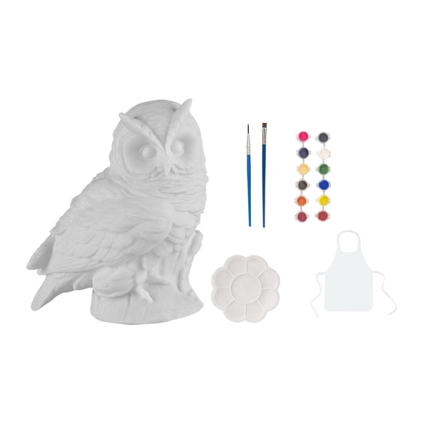 Kit de pintura de animales para pintar modelos de animales con pigmentos, suministros de arte, pintura DIY Búho