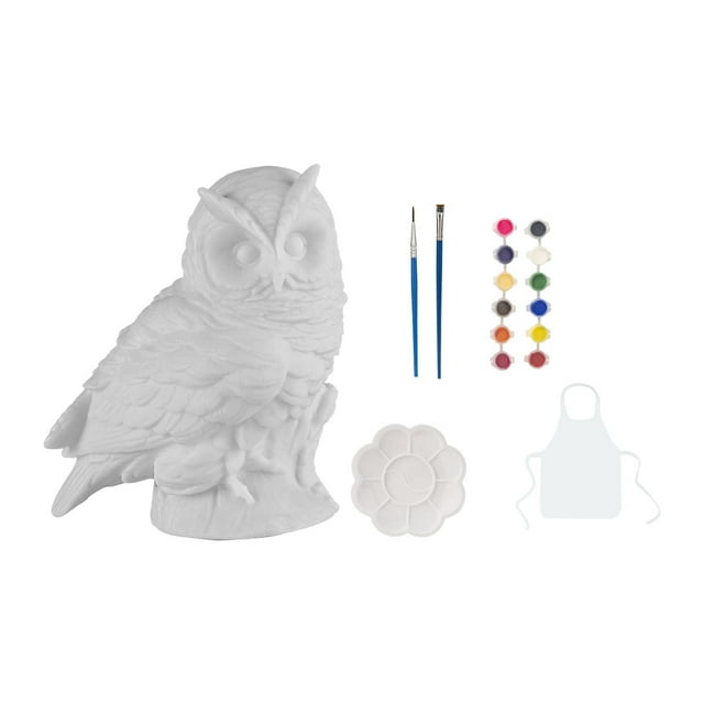 Kit de pintura de animales para pintar figuras de animales, juego de pintura DIY, actividad creativa Búho
