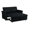 Aukfa 55" Convertible Sleeper Sofa Bed with Pull Out Couch, Velvet