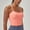 Sunset pink, variant on Women's sports vest with chest pad, shock-proof, high resilience,moisture wicking, Yoga, running, fitness, Daily leisure,L,Green