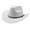 White, variant on Large Brim Top Hat Fashion Fedora Hat Cool Wedding Headwear Accessories Cowboy Costume Photo Headwear