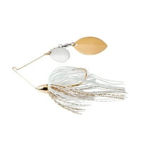 War Eagle Gold Frame Finesse Colorado Turtleback Spinnerbaits White Gold 5/16 oz.