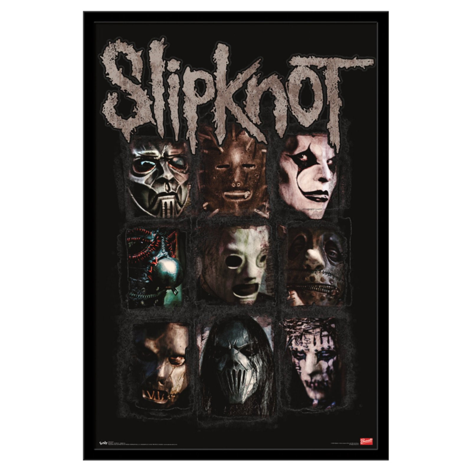 Slipknot Textile Flag Fractions Black 77 x 105cm 