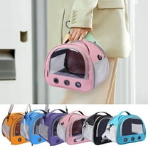 Small Animal Travel Carrier Portable Foldable Breathable Cage with Shoulder Strap, 31x25x29cm Lightweight & Durable for Hamsters, Parakeets & Lovebirds, Sesolution Enclosed Design for Vet