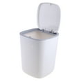 thumbnail image 3 of AOOOWER Plastic Trash Can with Lid Press Waste Paper Bin Dustproof Multifunction for Home Kicthen Bathroom Living Room Garbage Organizer, 3 of 19