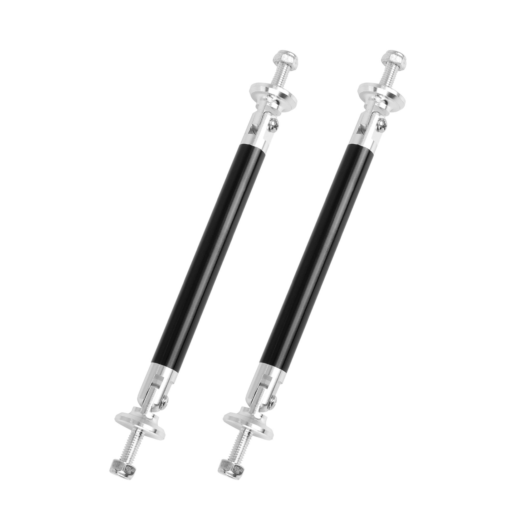 2Pcs 100mm Universal Adjustable Front Bumper Lever Support Strut Rod
